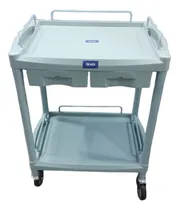 Comprar Carro Rodante De Abs 2 Estantes C\u002F Barandas + 2 Cajones S201