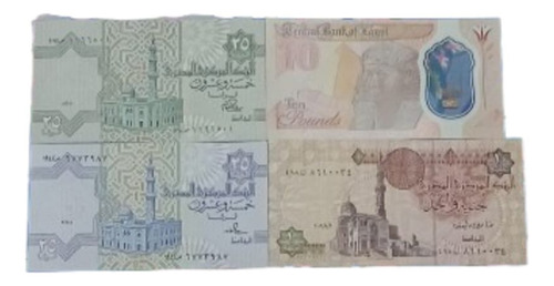Lote De Billetes De Egipto