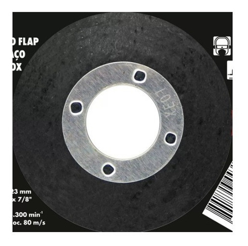 Imagem 4 de 5 de Disco Flap 4.1/2 Pol. 115mm Grão 60 Para Aço E Inox - Wurth