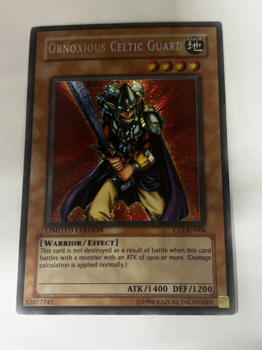 Obnoxious Celtic Guardian Secreto Yugioh