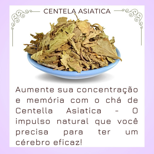 Folhas Seca Centella Asiática - Pura Centela-da-ásia Natural