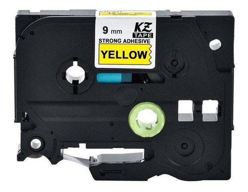 Fita Aplicável Rotulador Pt1090 Kze-s621 Tz S621 9mm Amarelo