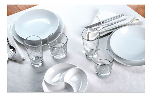 Conic R Juego De 6 Vasos De Vidrio Apilables. 420 Ml. Color Transparente
