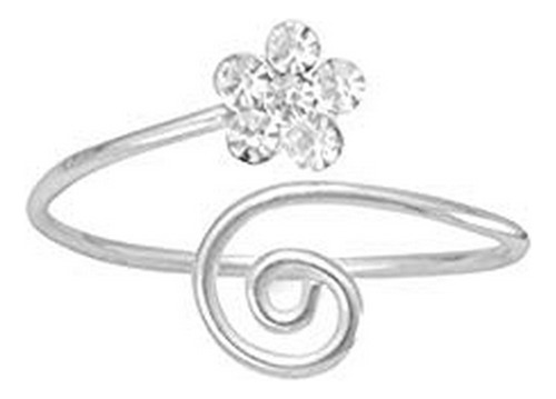 Anillo Para Pie - Anillo Para Pie - Crystal Flower Adjustab