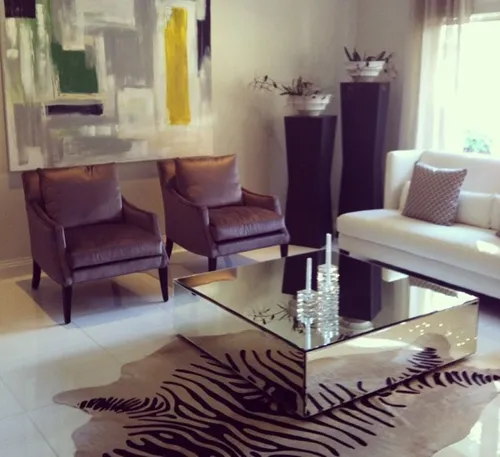 Mesa De Centro Espejada, Ratona, Mesa De Arrime 70 X 70 X 40