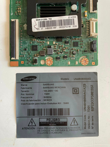 Tarjeta Placa Tcon T-con T Con Televisor Samsung Un48h8000ag (Usado)
