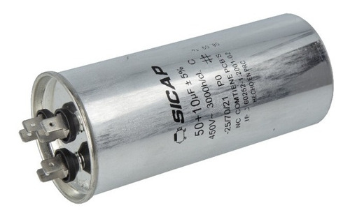 Capacitor Dual Aire Acondicionado Split 50+10uf/450v