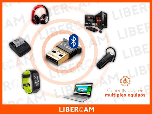 Imagen 5 de 10 de Adaptador Receptor Usb Bluetooth 5.0 Dongle Pc Notebook