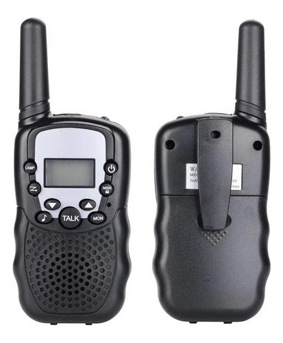 Handy Walkie Talkie Woki Toki Intercomunicadores 22 Canal X2 Negro 400-470