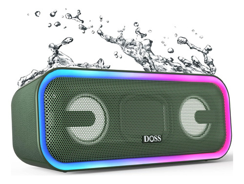 Parlante Doss Soundbox Pro+ Bt Resistente Al Agua Verde
