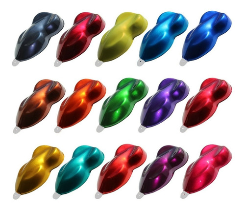 Imagen 8 de 8 de Kit Pintura Candy Bc Violeta 1 Lt + Base Aluminio Bc. 1 Lt