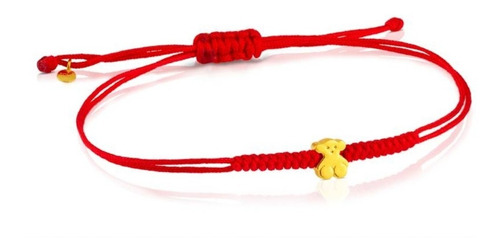 Oferta! Pulsera Oso Tous Nudos Lucky Baño De Oro 18kt