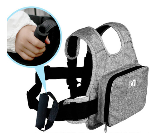 Cinturón De Seguridad Infantil, Chaleco Y Mochila Para Moto