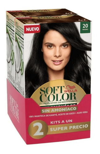 Softcolors Negro X 2 Tubos Wella Koleston