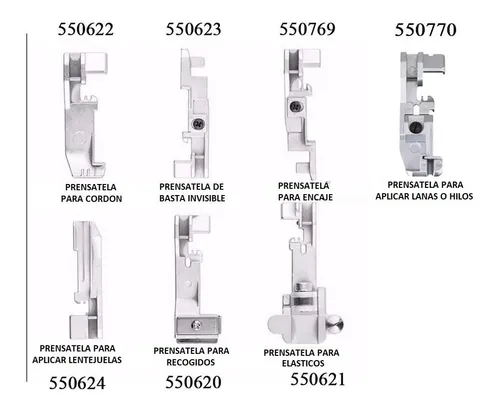 Set De Prensatelas Para Overlock Singer 14sh754 / 14hd854
