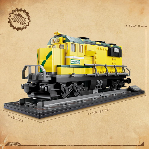 Kazi Juego De Juguetes De Construcción De Tren De Vapor, Mod