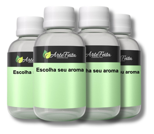 Essencias Concentradas 100ml Kit 4 Unid Aromatizante Difusor