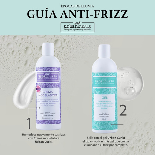 Imagen 4 de 5 de Crema Moldeadora Urban Curls Para Rizos 360 Ml