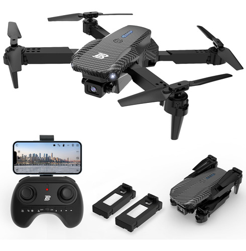 Drone Con Cámara Hd 1080p, Plegable, Gestos Selfie, Giros 3d