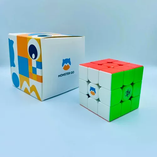 Cubo Mágico Profissional 3x3x3 GAN Monster Go V2 Magnético - Cubo