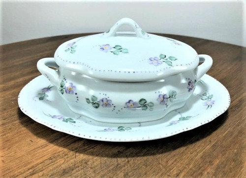 Bomboniere Porcelana Pintado A Mão