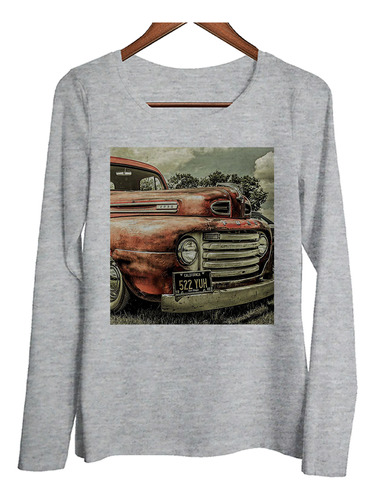 Remera Mujer Ml Auto Vintage Coche Antiguedad Vehiculo P4