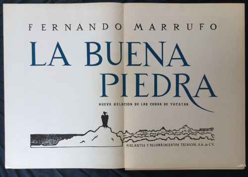 Fernando Marrufo. La Buena Piedra. Carpeta