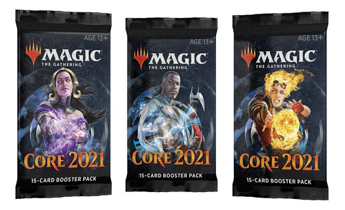 3 (tres) Booster Packs De Magic: The Gathering: Core Set 202