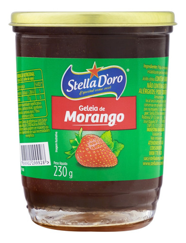 Geléia Stella D'oro morango sem glúten 230 g