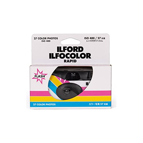 Cámara De Película De Un Solo Uso Retro Ilford Ilfoco...