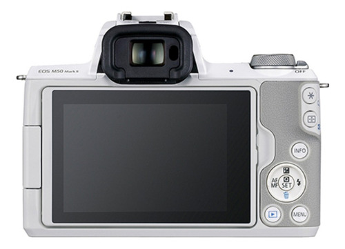 Kit Canon EOS M50 Mark II + 15-45 mm 3,5-6,3 IS STM lente +lente branca sem espelho de 55-200 mm