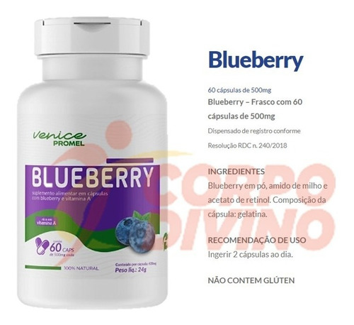 Blueberry Blueberry Promel 60 cápsulas: el rey de los antioxidantes
