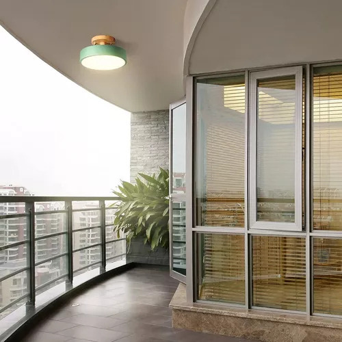 Lámpara Led Nordica De Colgante Moderno 3 Colors Madera