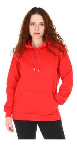 Sudadera Roja Con Capucha