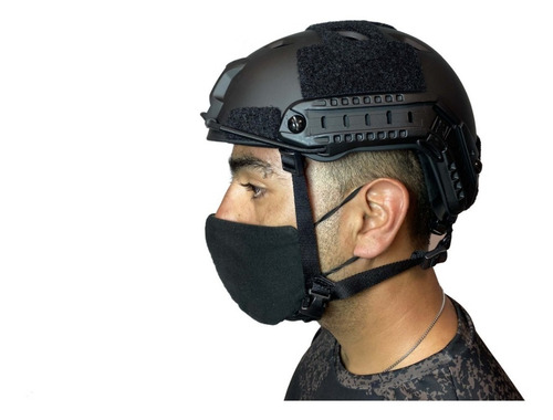 Imagen 2 de 5 de Casco Tactico Rbn Tactical Negro Airsoft