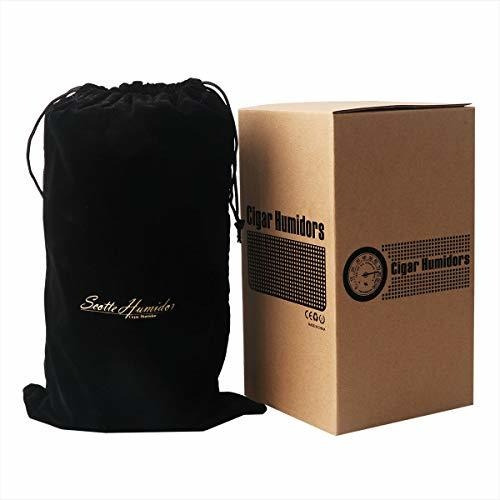 Scotte Humidor De Viaje Para 12/16 Puros Revestido En Cuero