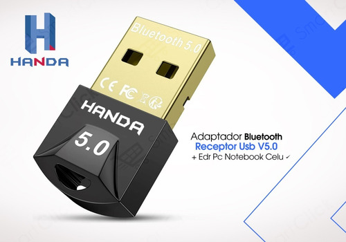 Imagen 4 de 10 de Adaptador Bluetooth Receptor Usb V5.0 + Edr Pc Notebook Celu