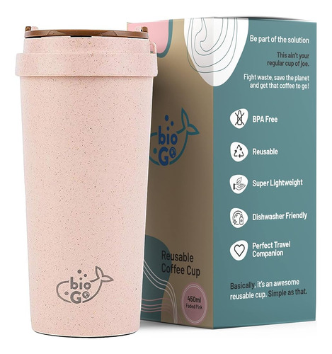 Biogo 16oz To Go Coffee Cups Reusable - Taza De Café De Viaj