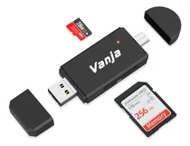 Comprar Adaptador De Tarjeta Sd A Usb Vanja 3 En 1 Usb-c Usb-a Micro