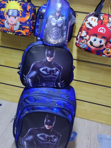 Maleta Morral De Batman Con Lonchera Y Cartuchera 