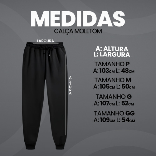 Calça Moletom Treino Academia Fitness Cbum Gym Bb Logo