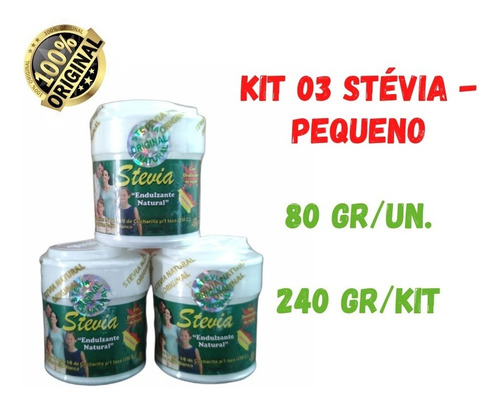 Adoçante - Kit Stevia Importada (original) Pequeno