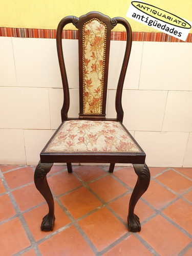 1 Silla Estilo Ingles Chippendale Antigua Chipen No Frances