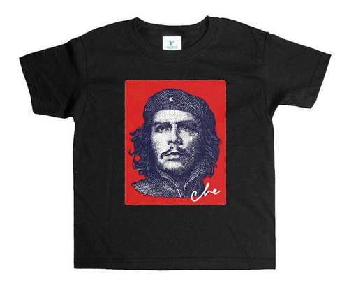 Remera Negra Adultos Che Guevara R6