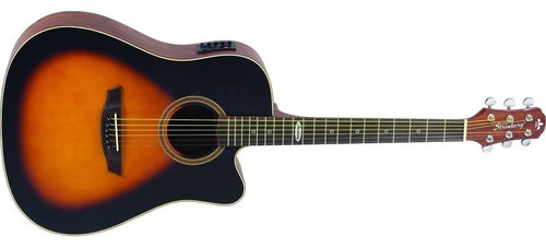 Kit Violão Strinberg Folk Sd200c + Capa Capo Correia Cabo