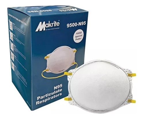 Mascarilla N95 Makrite 9500 (caja X 20 Uni)