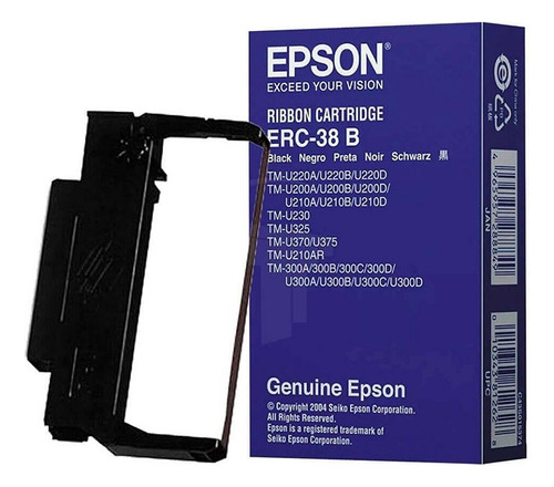 Cinta Epson Erc-38b Black Para Modelo Tmu950/tmu925/tmh5000