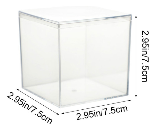 Caja De Almacenamiento De Acrílico Transparente Con Tapa De