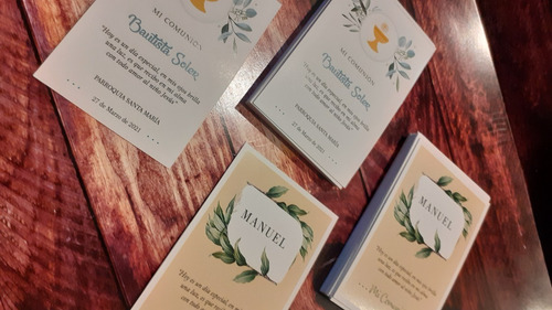 Estampitas Para Comunión, Confirmación Personalizadas -caba