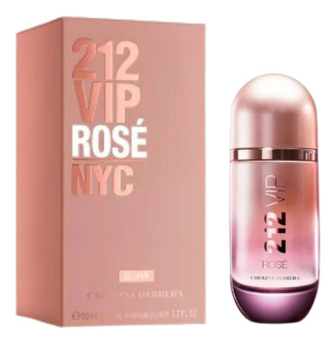 Perfume Carolina Herrera 212 Vip Rosé Elixir Edp 50 Ml Mujer